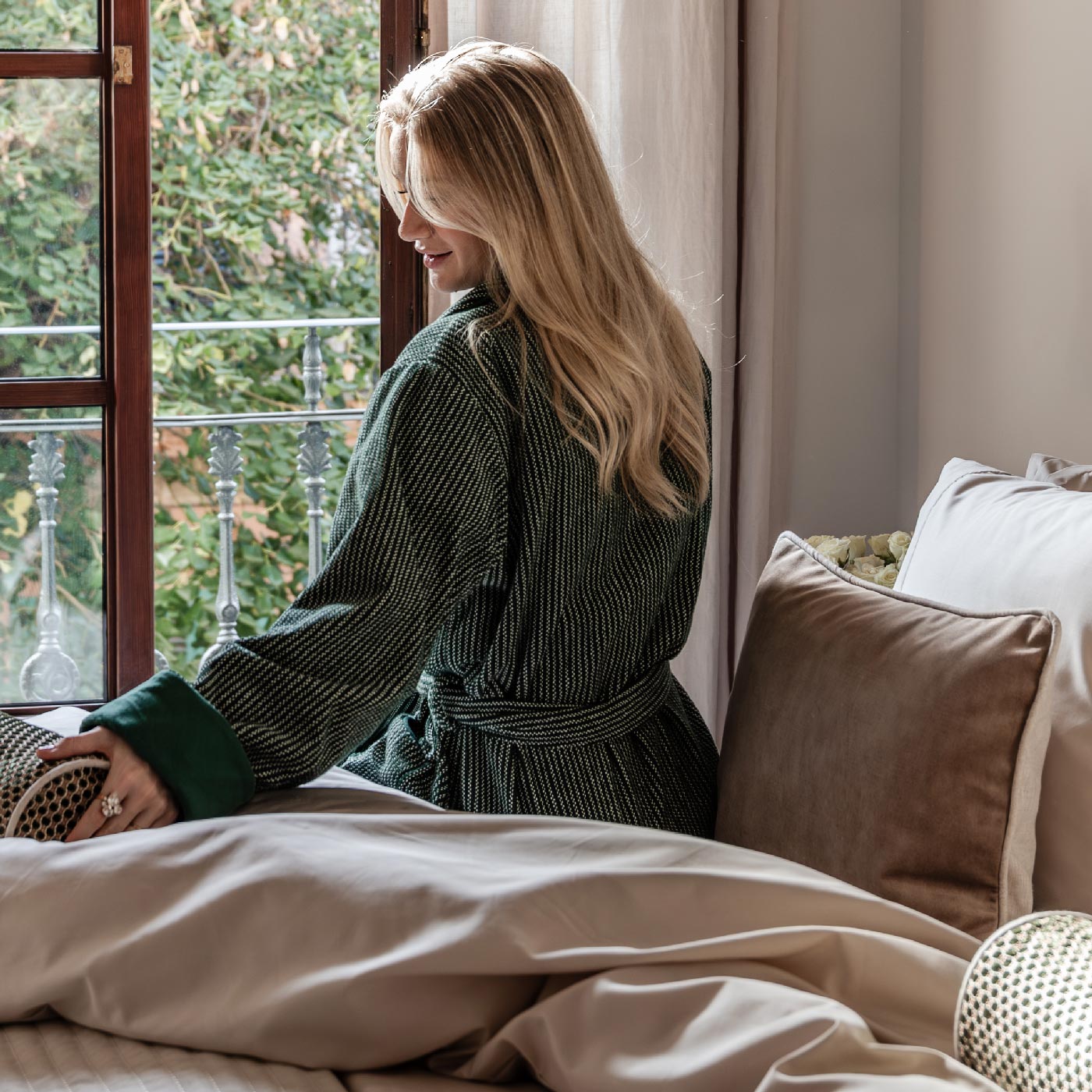 The Decorative Pillowcase Palma - Mountain Clay