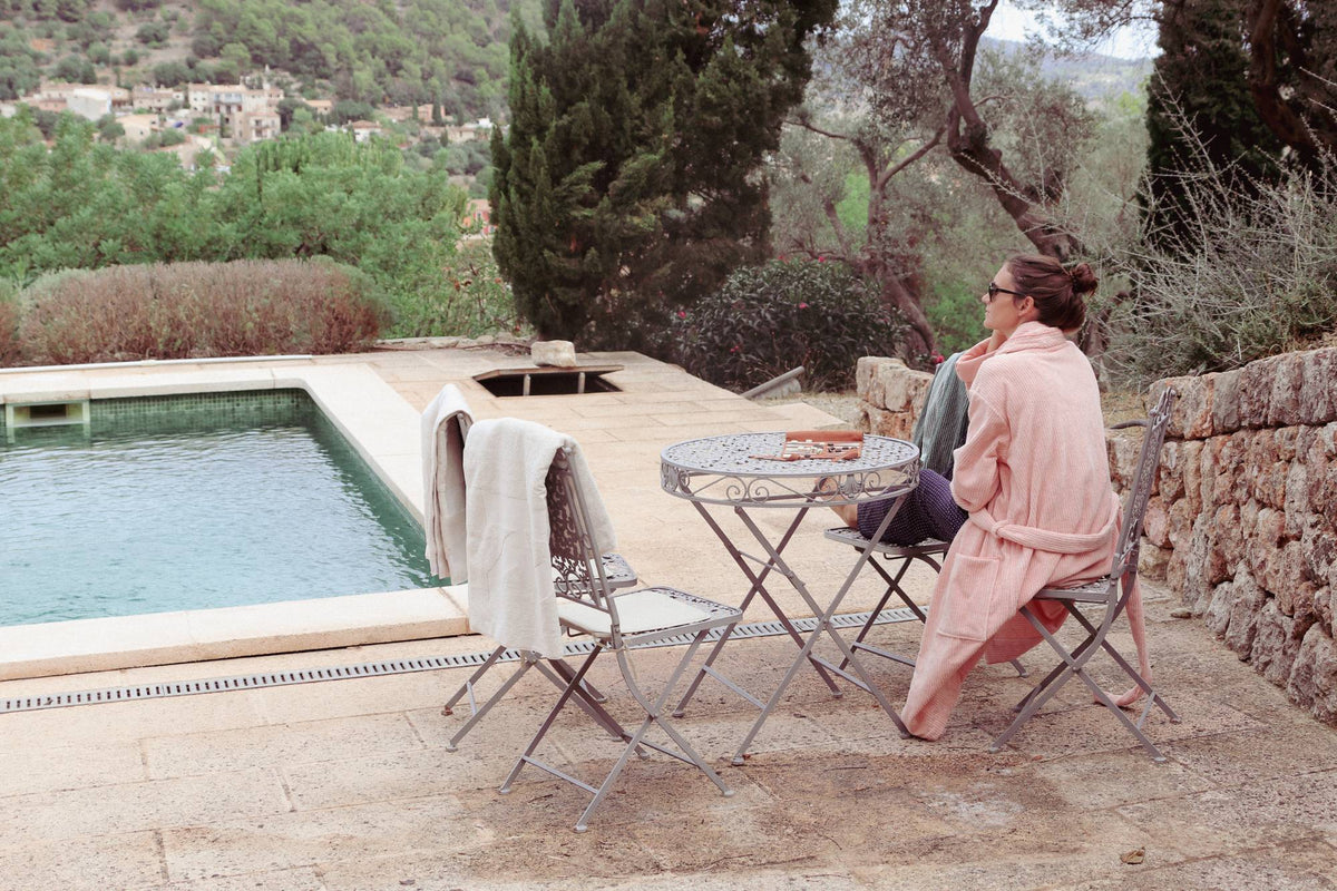 A bathrobe made for slow mornings