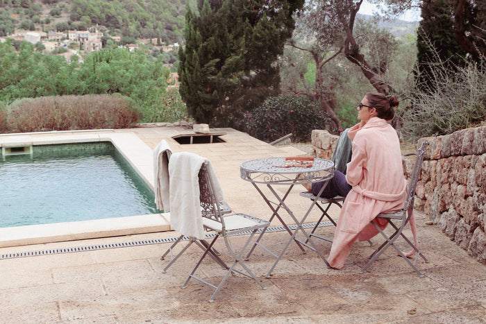 A bathrobe made for slow mornings