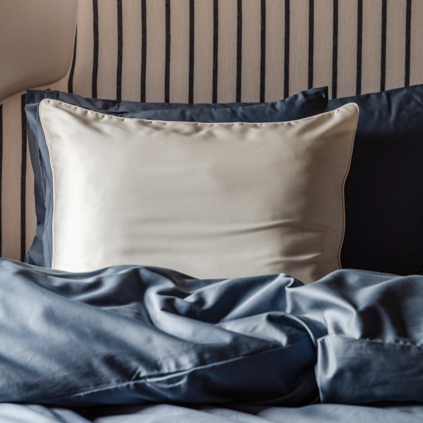The Single Duvet Cover | Supima Sateen - North Sea Blue