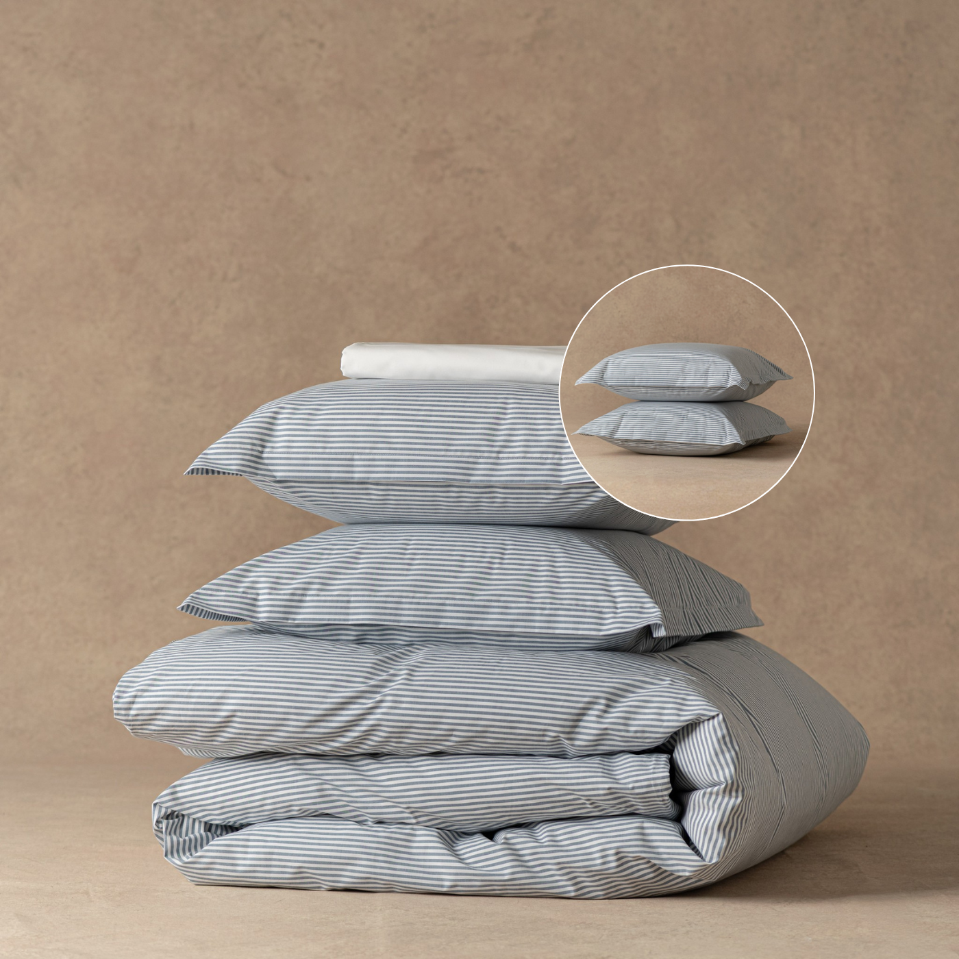 Striped North Sea Blue