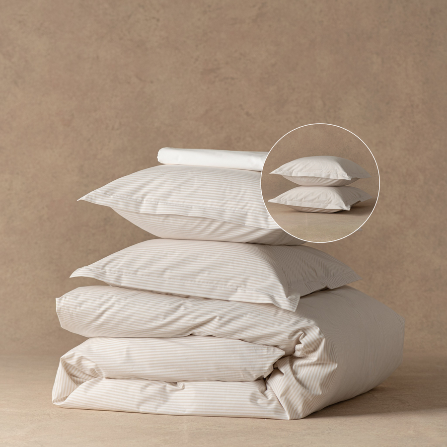 The Bed Set & Extra Pair of Pillowcases | Classic Cotton Percale