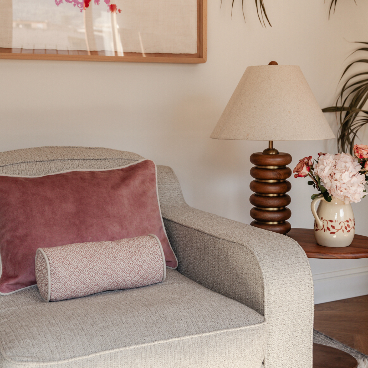 Junipers dekorativa kollektion Florence här i Blush Sand