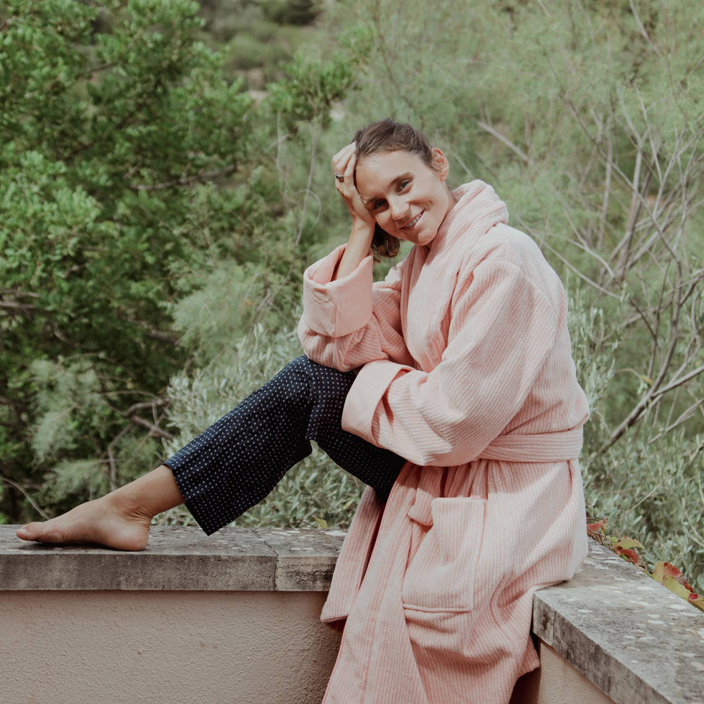 A bathrobe made for slow mornings