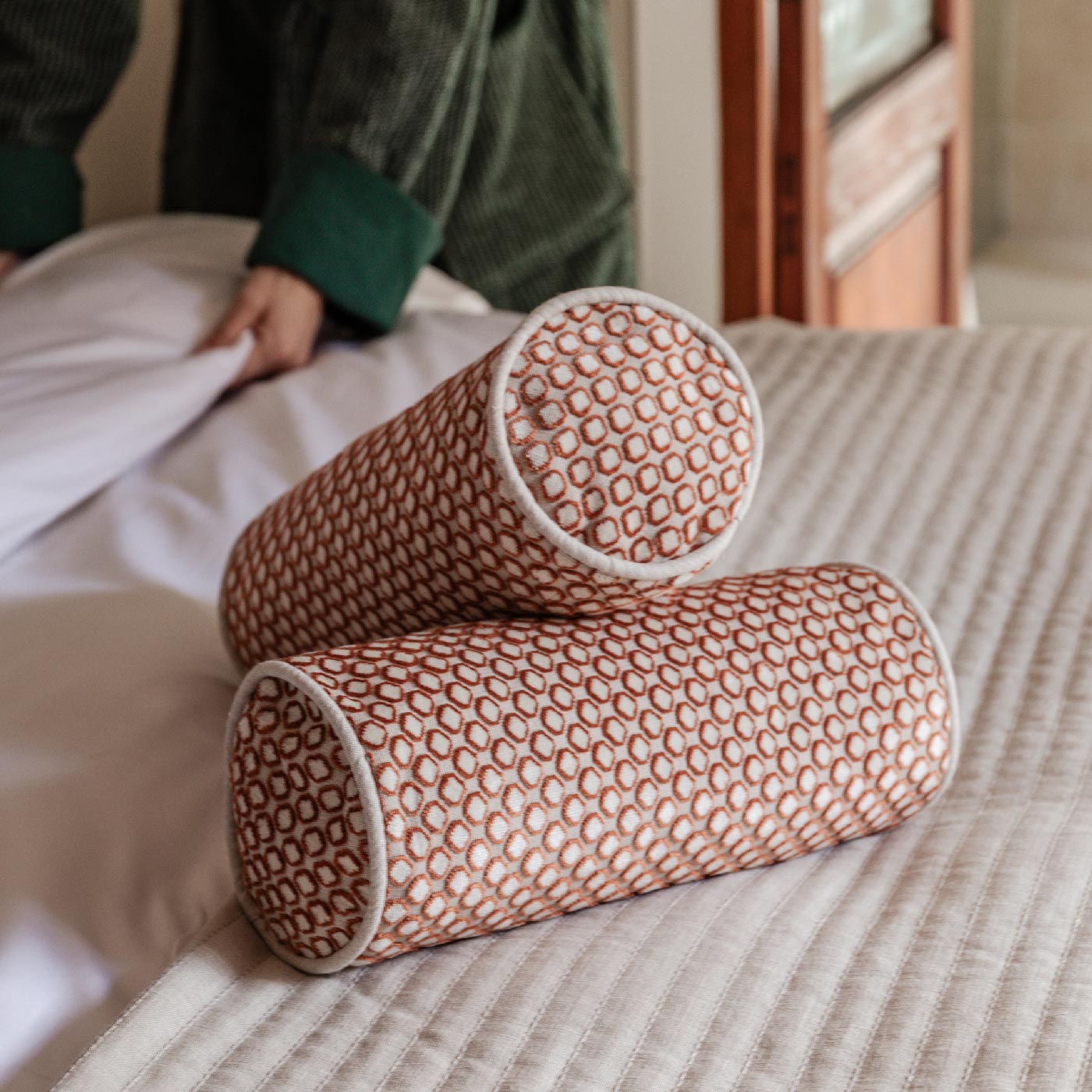 The Decorative Roll Cover Palma - Terracotta Marble