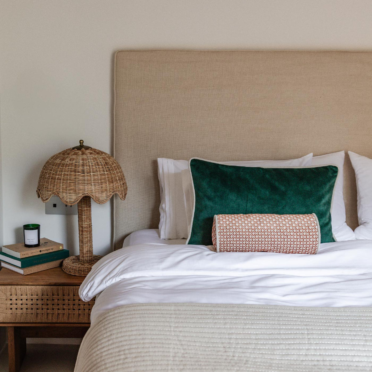 The Decorative Pillowcase Palma - Juniper Green