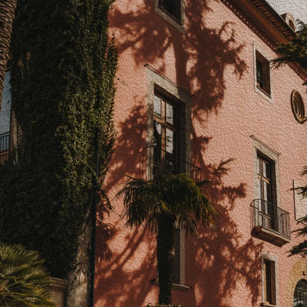 The facade that later inspired a colour