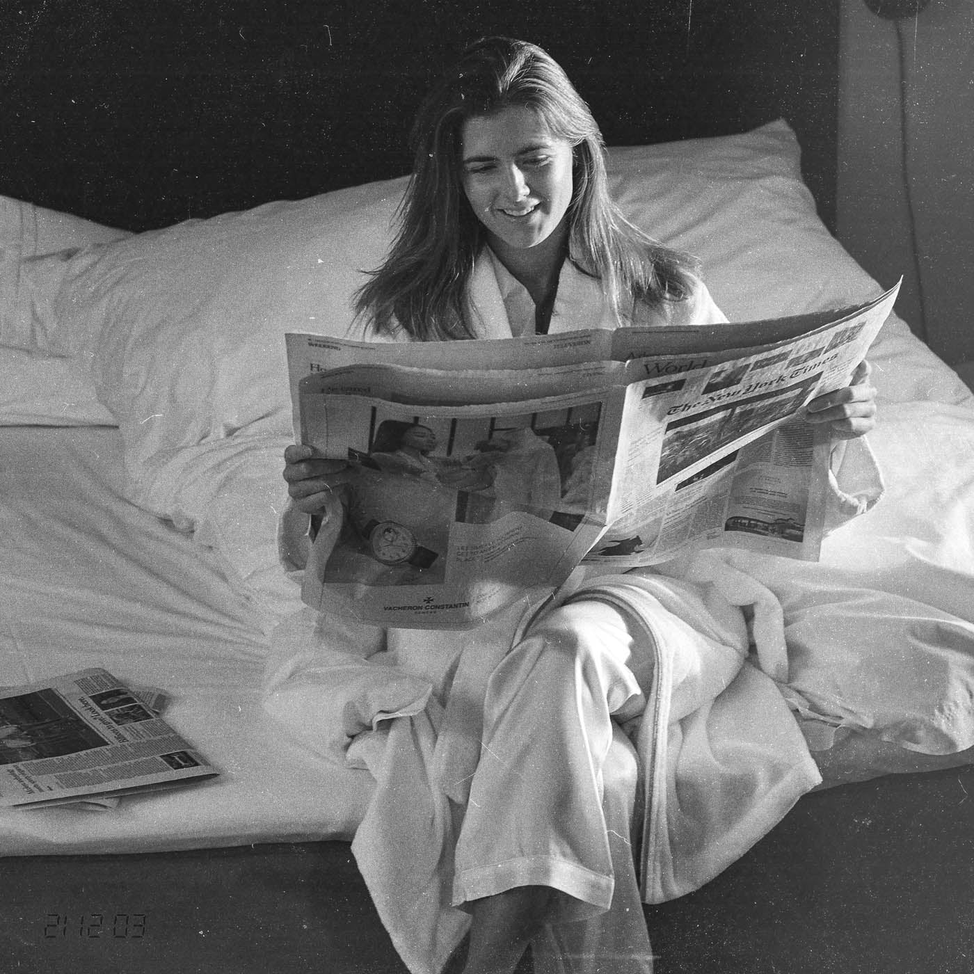 The Large Duvet Cover I Classic Cotton Percale - Striped Sky Blue