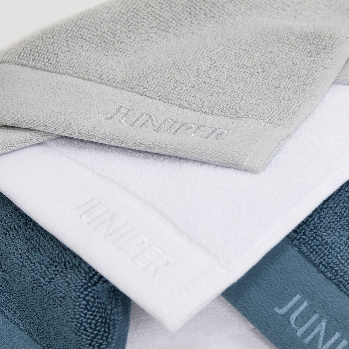 The Face Towels - Stone Grey - Juniper