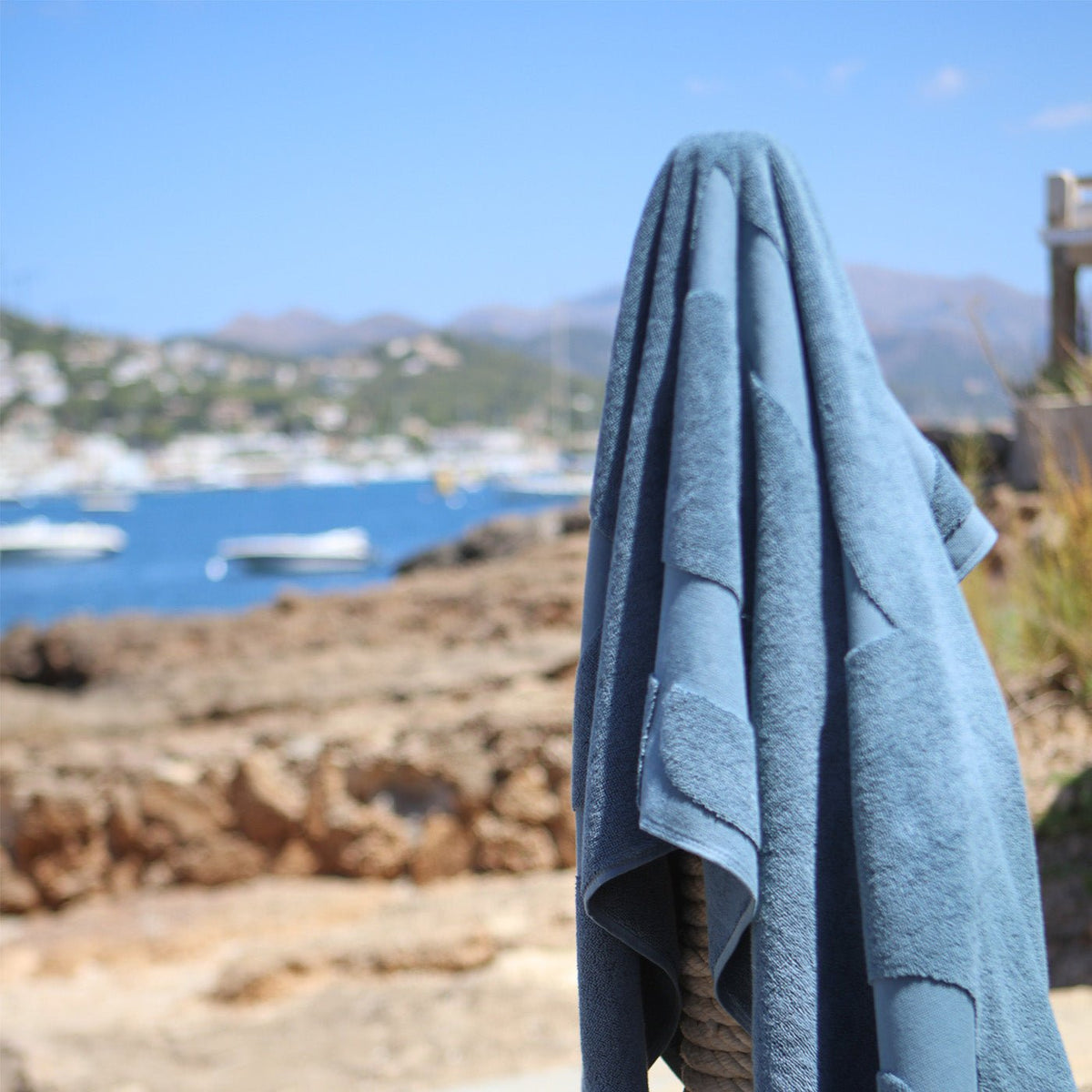 The Pool Towel - North Sea Blue - Juniper