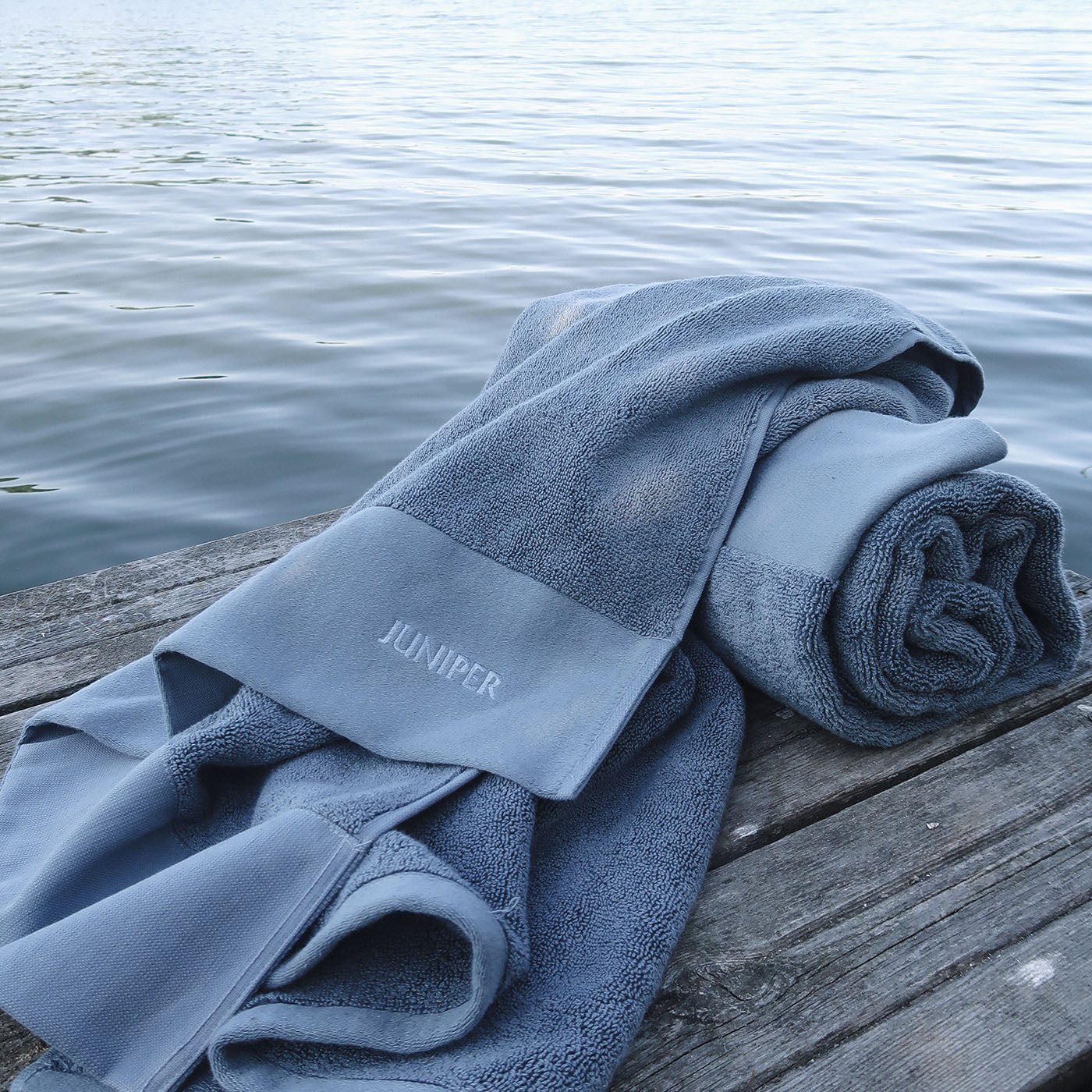 The Shower Towels - North Sea Blue - Juniper