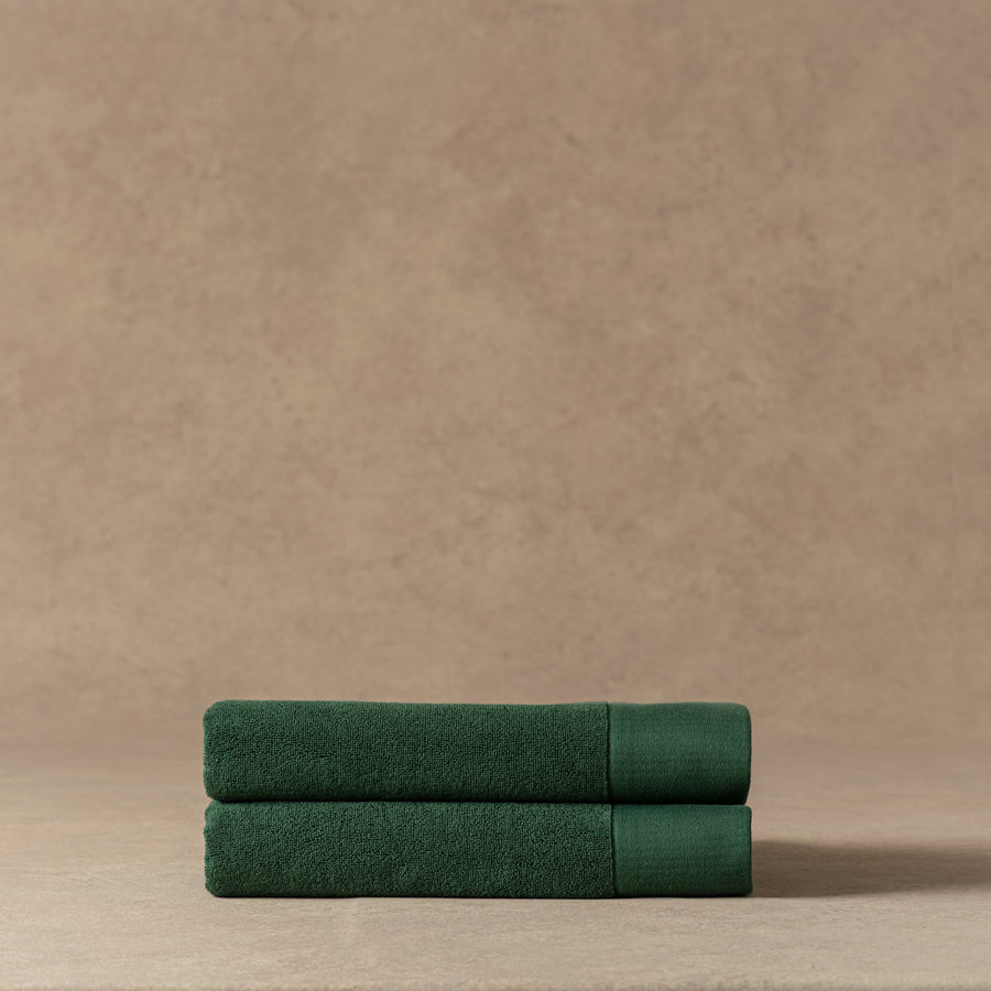Two Shower Towels - Juniper Green