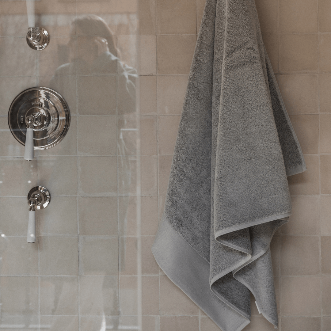 The Shower Towels - Stone Grey - Juniper