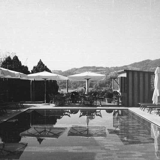 Örngott | Klassisk bomullsperkal – randigt, North Sea Blue